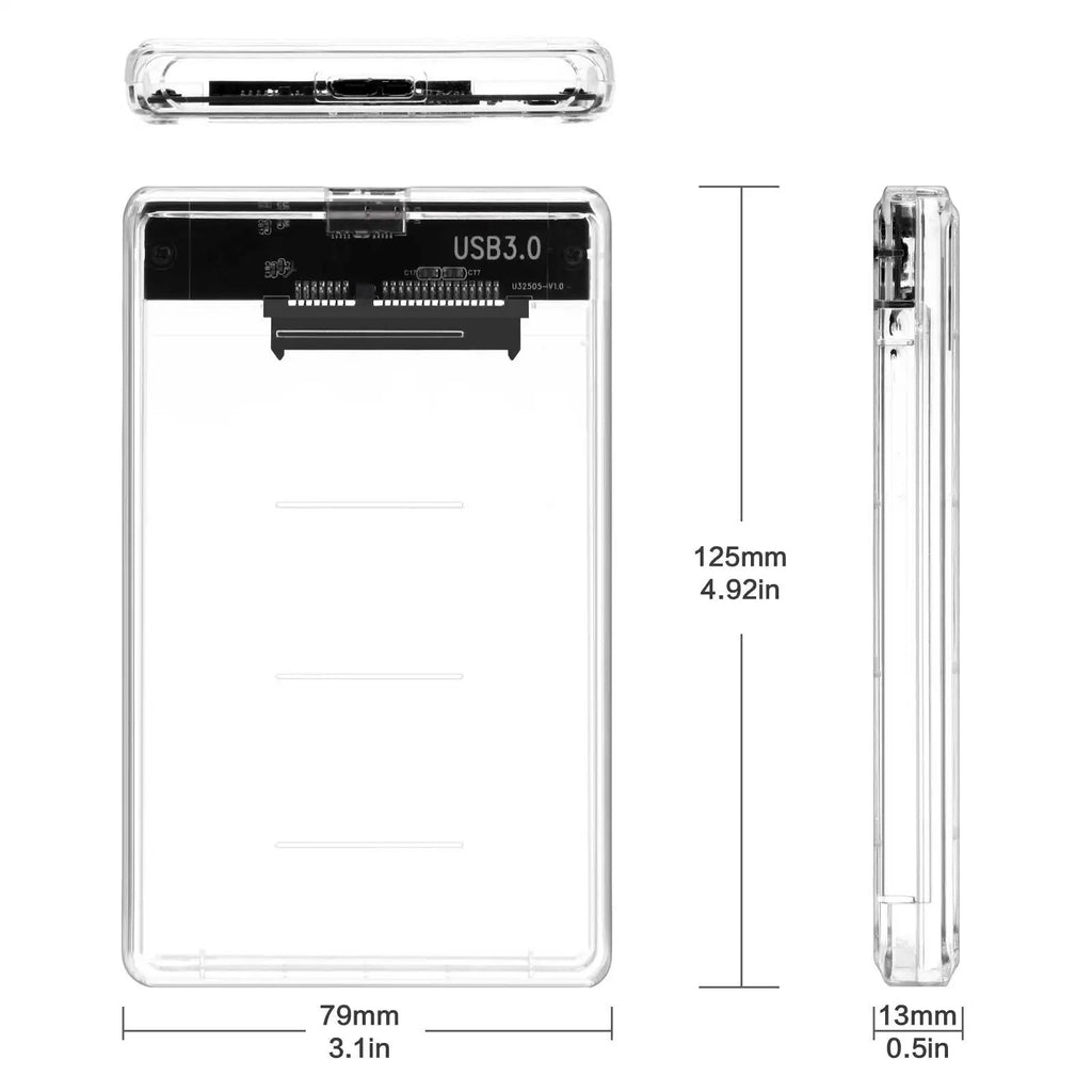 USB-C 2.5” SATA HDD Enclosure