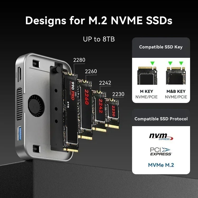 ACASIS 10Gbps M.2 SSD Dock with Bag