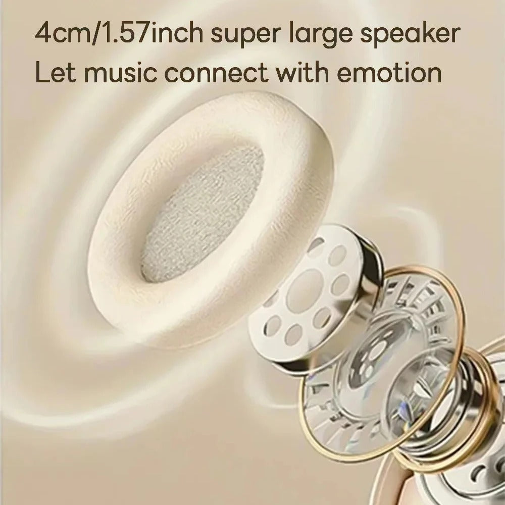 Bluetooth 5.3 Gaming Headset Dual Mode Wireless Earphones | Foldable Noise Reduction Headphones for iPhone, Xiaomi & Android