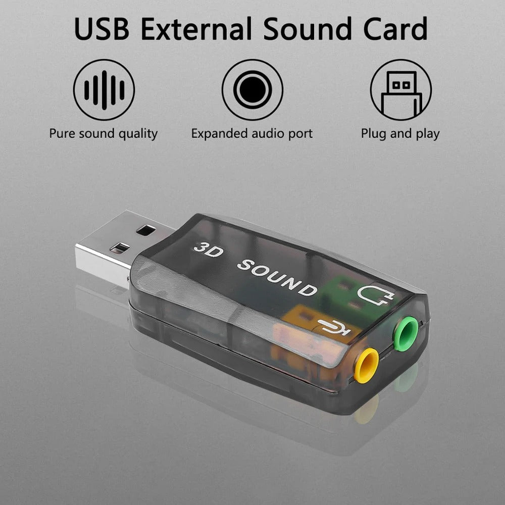 USB 3D Audio Sound Card