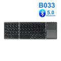 Tri-Fold Bluetooth Keyboard with Touchpad