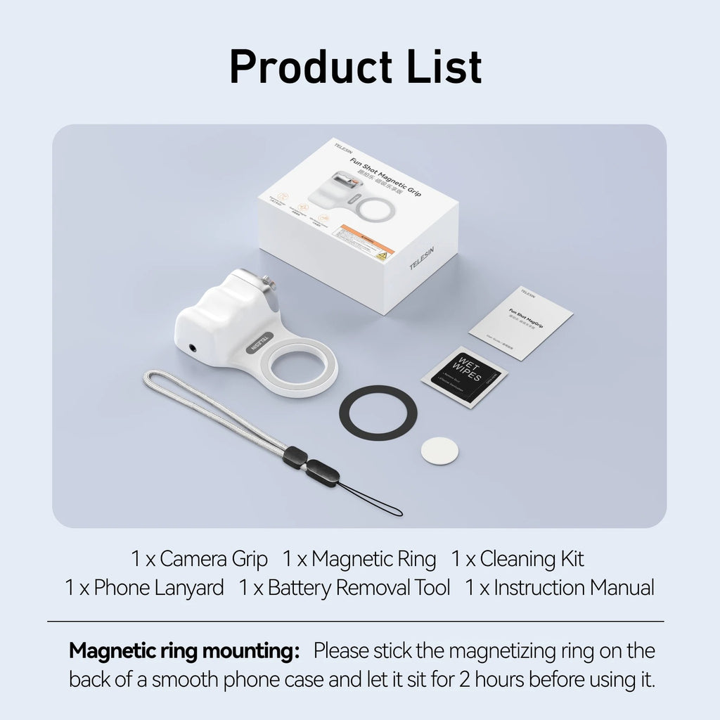 TELESIN Magnetic Camera Grip