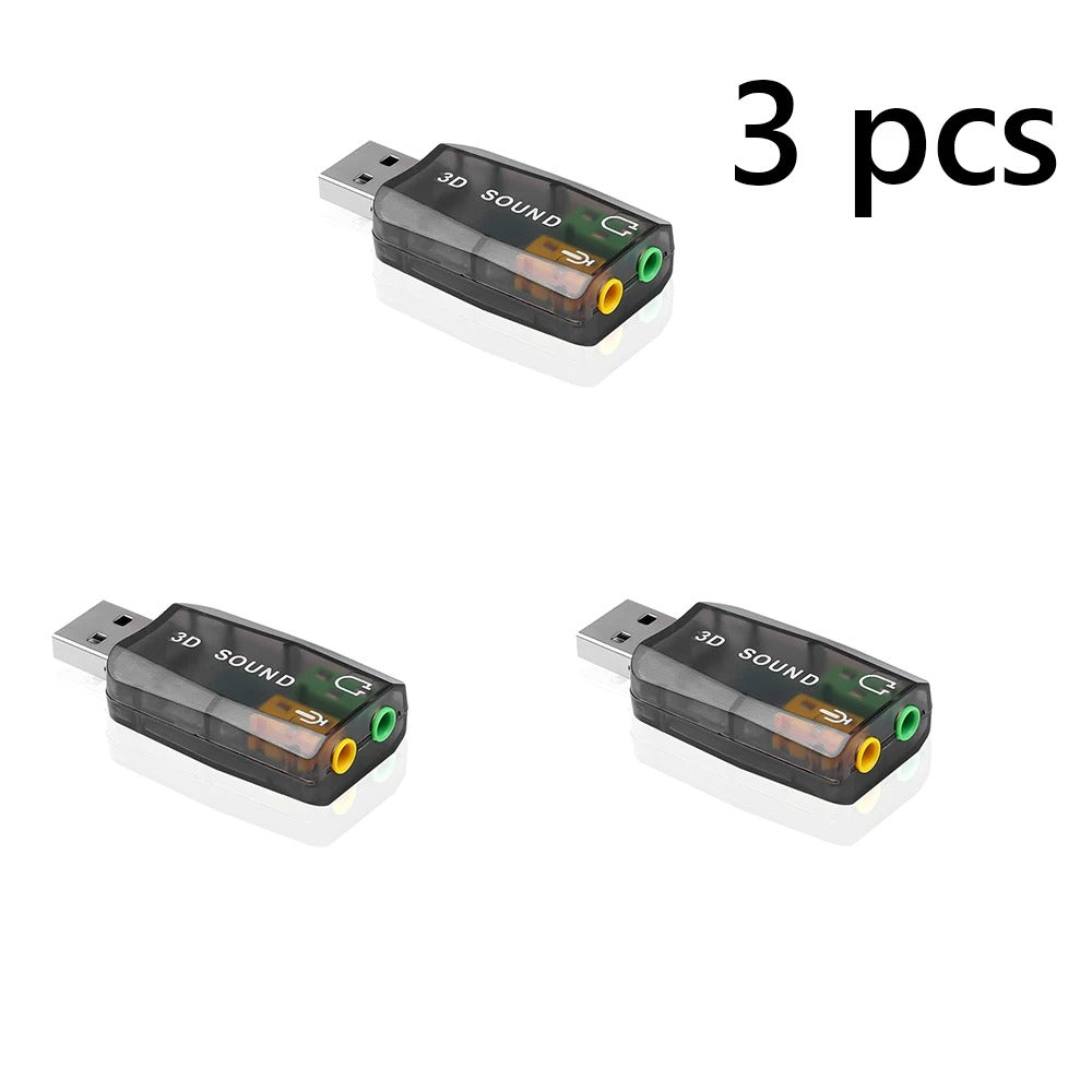 USB 3D Audio Sound Card