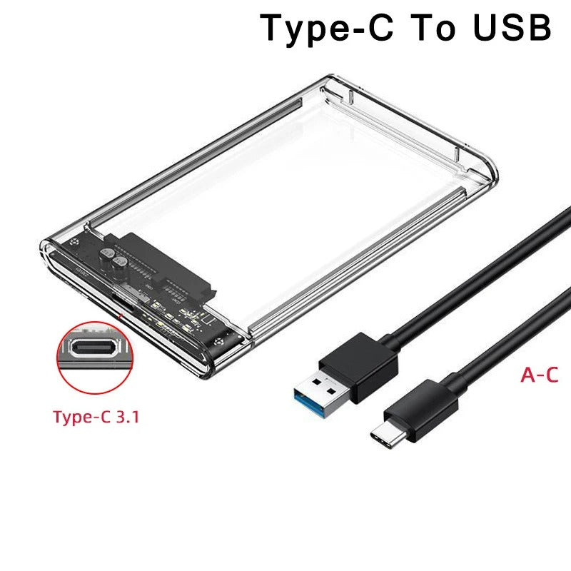 USB-C 2.5” SATA HDD Enclosure