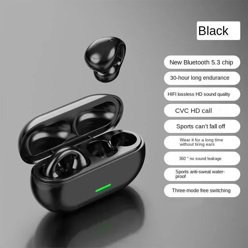 Original T75 Bone Conduction Wireless Bluetooth 5.3 Headphones | Sports Waterproof Open-Ear HiFi Sound Quality TWS Earphones