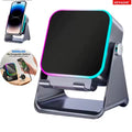 (upgraded)5 In 1 Auto-induction 500OmAh Wireless Induction Speaker 8 RGB Lights HIFI Sound Portable Bluetooth Phone Holder Gifts