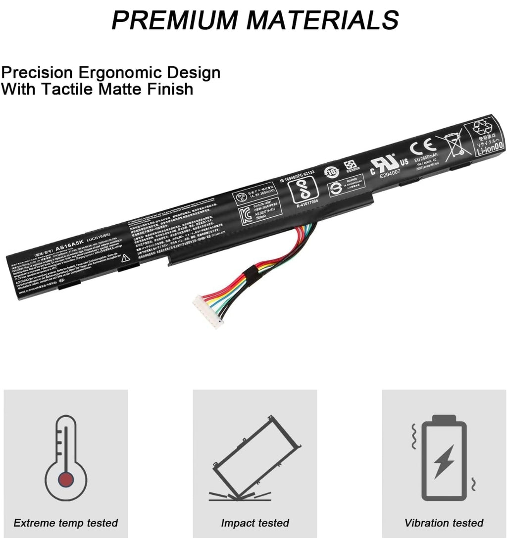 AS16A5K AS16A8K Replacement Battery Compatible with Acer Aspire E15 E5-475 E5-475G E5-523 E5-553 E5-575 E5-575G E5-575T E5-575TG E5-774 E5-774G E5-475-31A7 E5-575-59QB E14 E5-475-587F