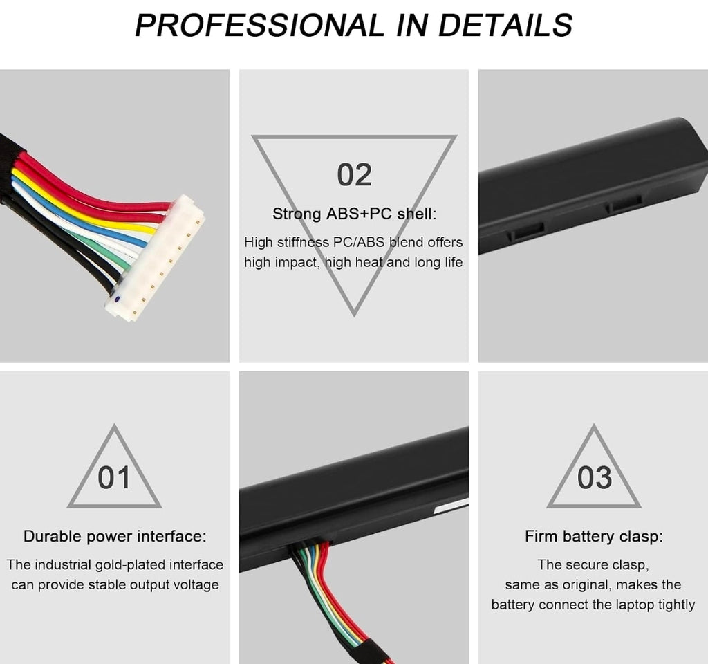 AS16A5K AS16A8K Replacement Battery Compatible with Acer Aspire E15 E5-475 E5-475G E5-523 E5-553 E5-575 E5-575G E5-575T E5-575TG E5-774 E5-774G E5-475-31A7 E5-575-59QB E14 E5-475-587F