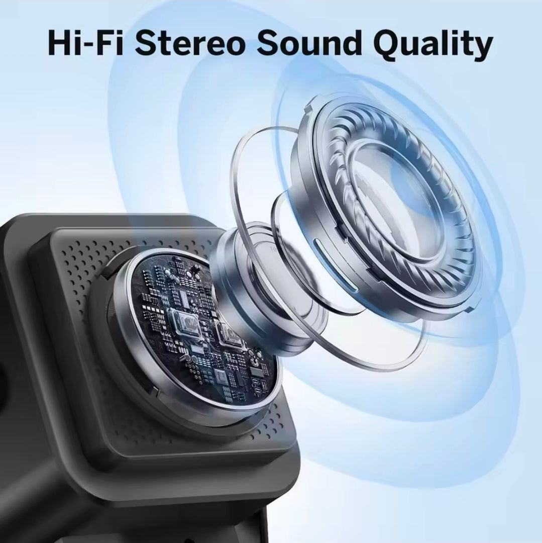 (upgraded)5 In 1 Auto-induction 500OmAh Wireless Induction Speaker 8 RGB Lights HIFI Sound Portable Bluetooth Phone Holder Gifts