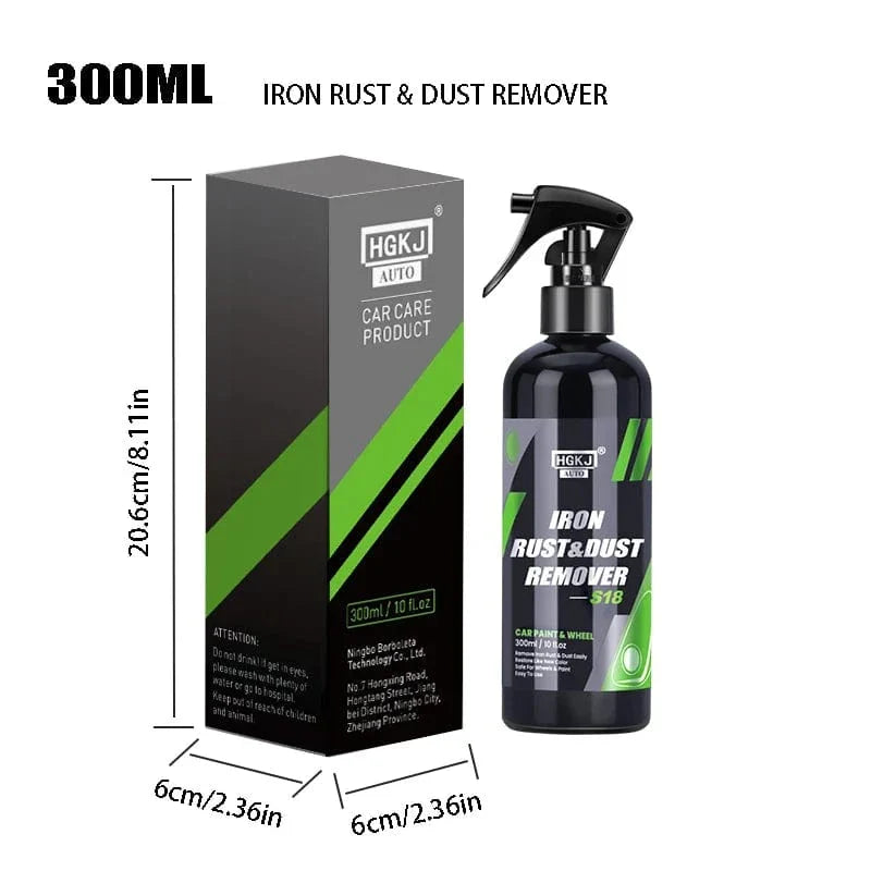 Iron Powder & Rust Remover Spray for Metal Surface Protection