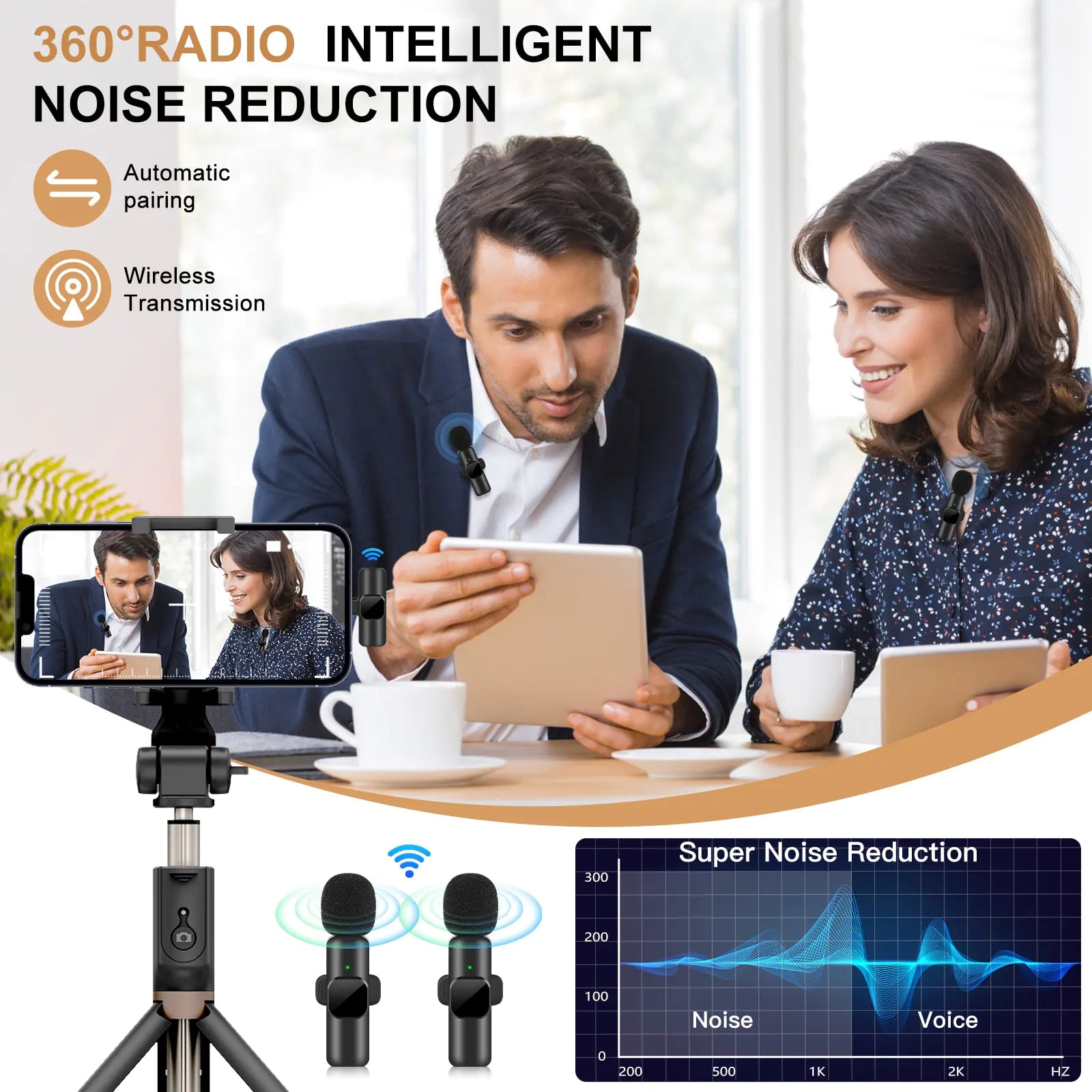 🔥New Wireless Lavalier Microphone