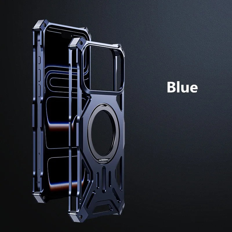 Deviceus AeroTitan MagSafe Case – Aluminum Alloy Magnetic Cooling Case with Invisible Stand for iPhone 17 Pro Max