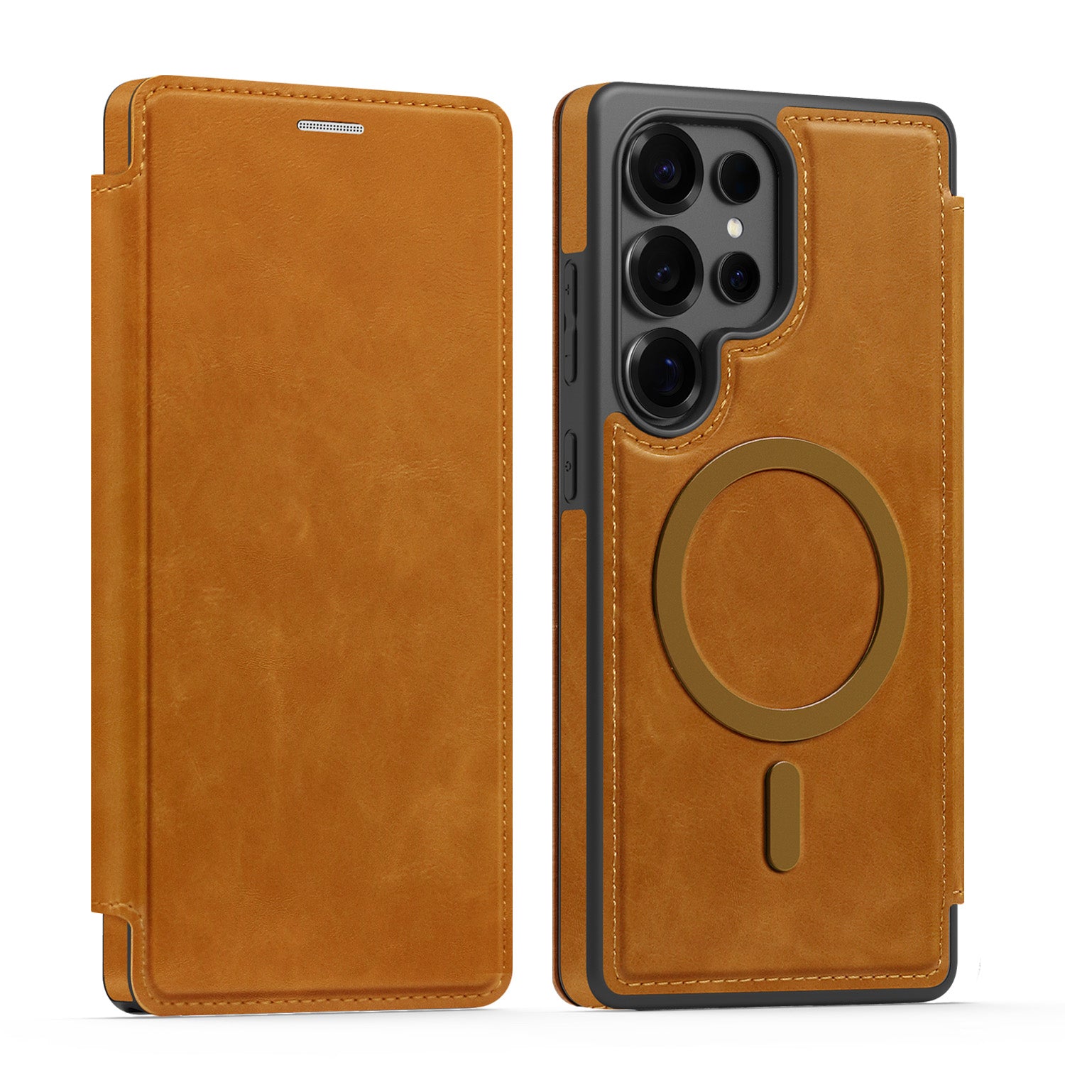 Leather Wallet Case for Samsung