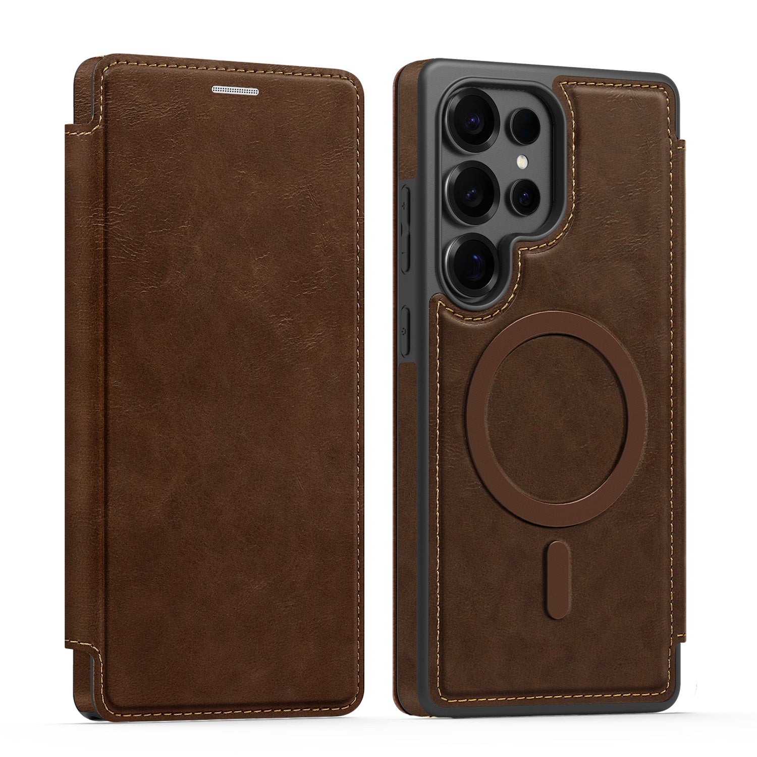 Leather Wallet Case for Samsung