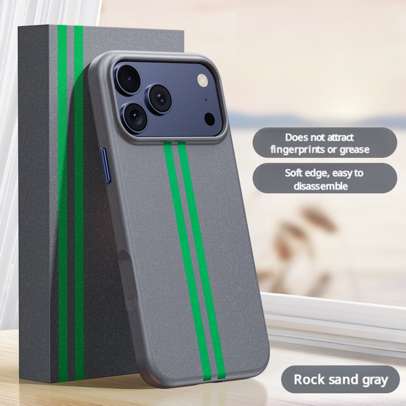Deviceus TerraGrip MagSafe Case – Sandstone Texture Magnetic Shockproof Case for iPhone