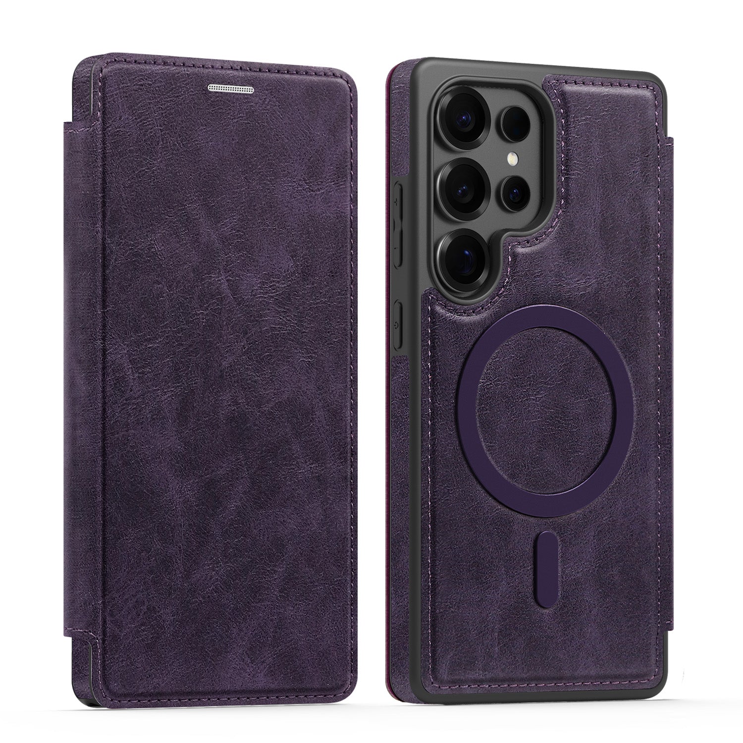 Leather Wallet Case for Samsung